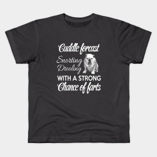 with a strong of farts funny bulldog Kids T-Shirt